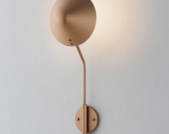 Moderne Messing Wandleuchte | Minimalistisches Decken-Licht, Wandlampe, Badezimmerbeleuchtung