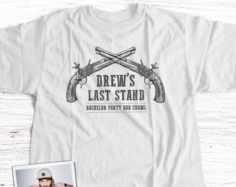 Bachelor party shirt | personalized bar crawl bachelor party t-shirt | funny last stand bachelor party unisex tshirt 22BRDL-041