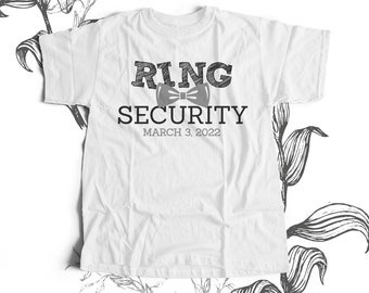 Ring Bearer shirt - Ring Security personalized ring bearer gifts 22BRDL-022