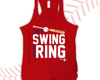 bachelorette party shirts - last swing before the ring, last at bat, etc flowy bella tank LSBTR