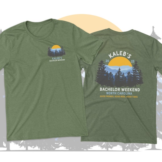 Bachelor party shirt | personalized weekend in the mountains bachelor party DARK t-shirt | bachelor party weekend unisex tshirt 22BRDL-074-D