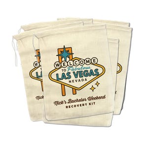 las vegas bachelor party recovery kit bags party souvenir welcome to las vegas sign and personalized bachelor party birthday travel kit