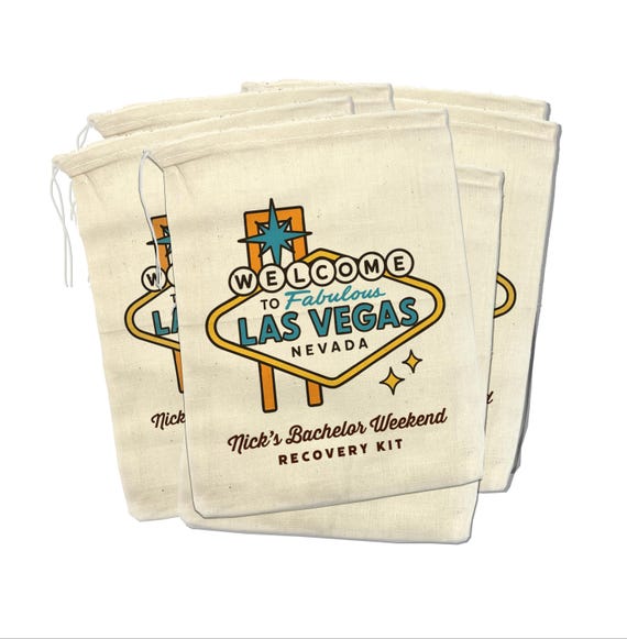 las vegas bachelor party recovery kit bags party souvenir welcome to las vegas sign and personalized bachelor party birthday travel kit