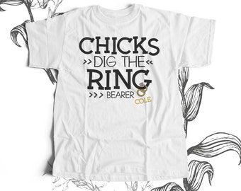 Ring Bearer shirt - Chicks Dig The Ring Bearer - ring bearer gifts 22BRDL-018
