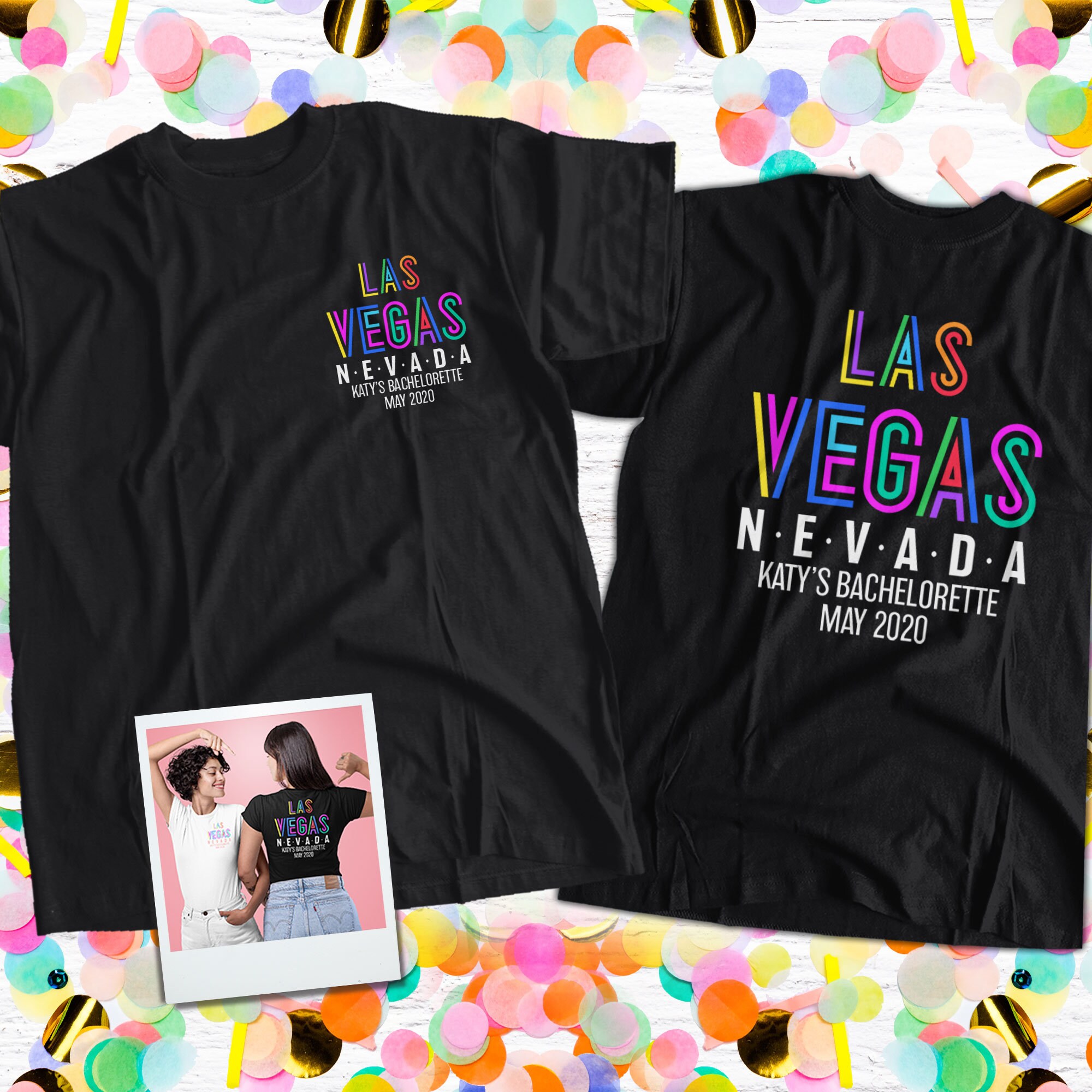 Bachelorette party shirt personalized las vegas bachelorette Etsy