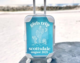 girls trip travel mini suitcase party favors hangover recovery kit Scottsdale Arizona fun travel kit birthday girls trip survival kit