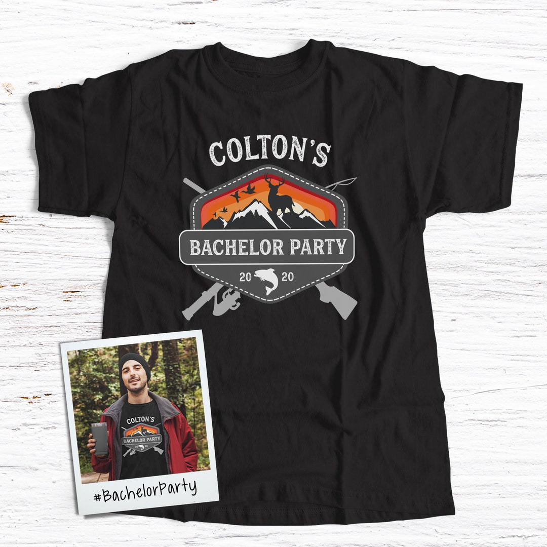 Bachelor Party Shirt Personalized Hunting Bachelor Party Etsy