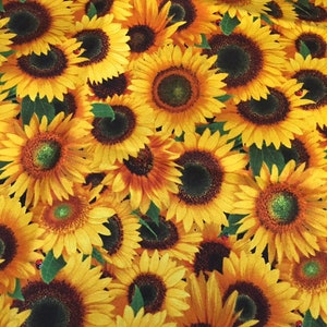 Sunflower Cloth Dinner Napkins, Cottagecore Farmhouse Home Decor, Reusable Washable, Sunflowers Floral Spring Summer Table Cloths image 4