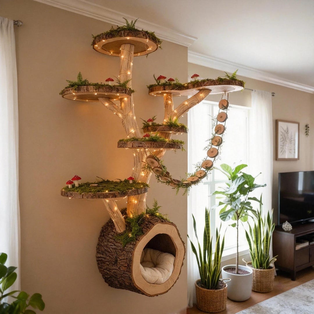 Thumbnail for Moss Wall Cat Indoor Landscape