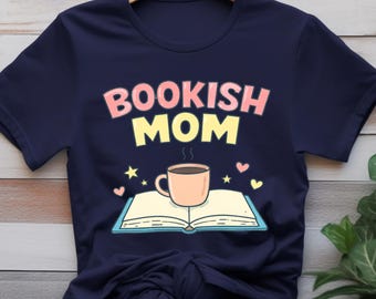 Bookish Mom Shirt: Bookish Mama Tee, Reading Mom Tee, Late Night Reader Shirt, Bookworm Mom Gift, Cozy Coffee Reader Tee
