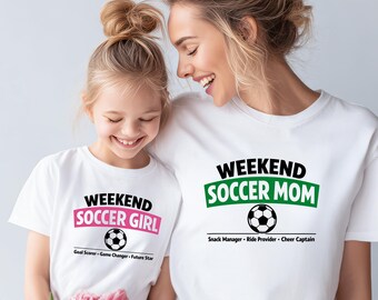 Weekend Soccer Mom Shirt: Soccer Mama Gift,Soccer Mama Tee, Soccer Mama Shirt, Soccer Mom Life Tee, Soccer Lover Mom Shirt