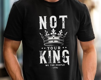 No Kings in America Shirt: Freedom Message Tee, Anti Monarchy Tee,Pro Democracy Shirt,Anti Trump Protest Shirt