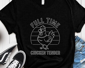 Chicken Tender Shirt:Retro Vintage Chicken Tee,Funny Chicken Lover Gift,Trendy Farm Shirt,Country Woman Graphic Tee,Backyard Chicken