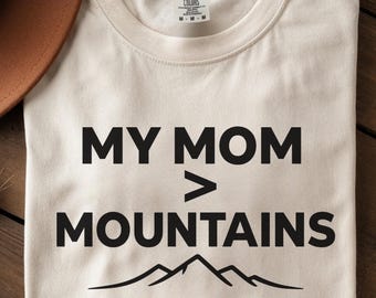 Mom Mountain Shirt,Minimal Mom Tee: Simple Mom Tee,Emotional Mom Gift,Mom Typography Tee