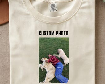 Custom Dog Shirt Dad: Dog Dad Name Shirt, Dog Dad Photo Shirt, Custom Cat Dad Shirt, Cat Dad Custom Shirt