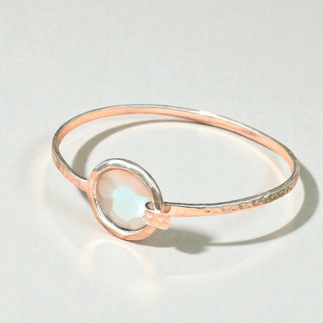 Bangles Design Round Simple Round Design 925 Sterling Silver Cuff Bangle - Etsy