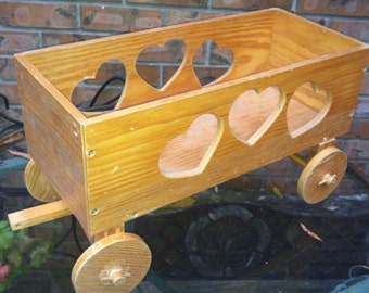 Wood wagon, toy wagon