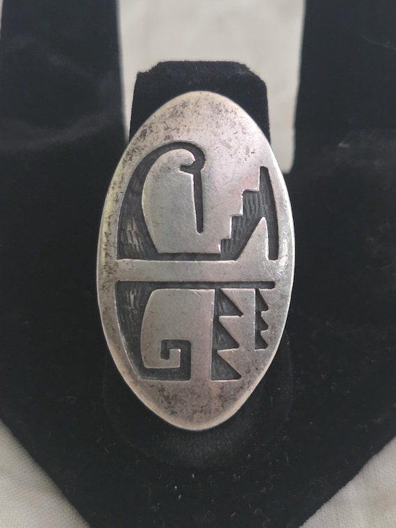 Hopi sterling silver native ring