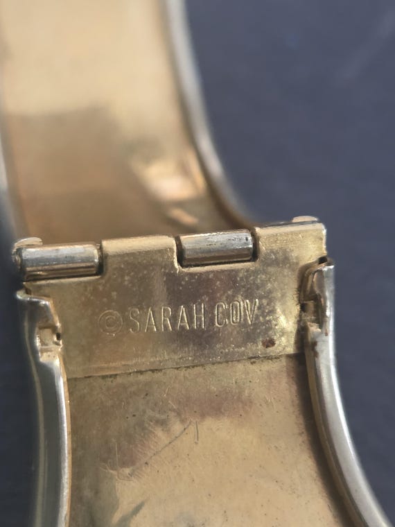 Sarah Coventry "Versailles" Hinged Statement Brac… - image 11