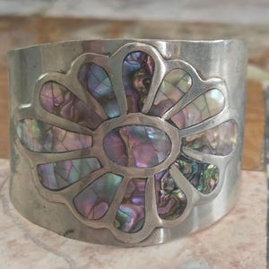 Alpacka Mexico abalone manschettarmband