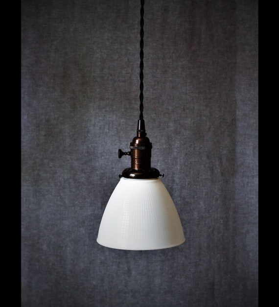 Mini Pendant Light White Waffle Print Milk Glass Shade Éclairage De Cuisine Edison Bulb Boho Decor Lampe Plafond Vintage