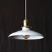 Pendant Light - White Vintage Lamp Shade - 10' Width - Ceiling light - White Light - Mid Century Kitchen Lighting - 1950s Gas Station Light 