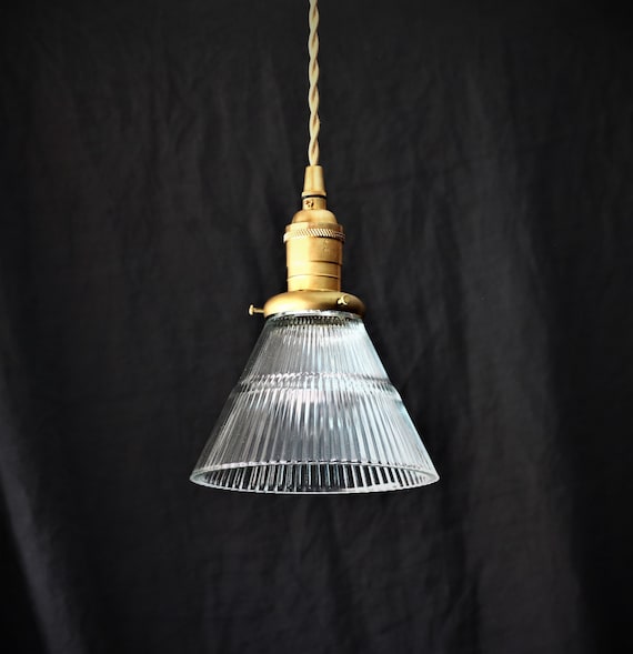 Holophane Pendant Light Vintage 6 Glass 