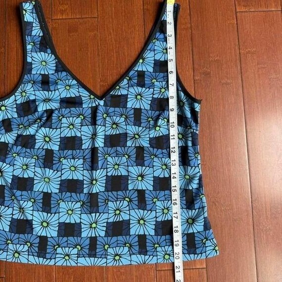 BCBG MAXAZRIA Blue Patterned Tank - image 7