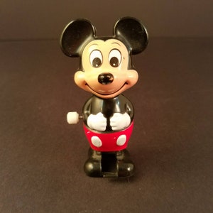 Mickey Mouse, Wind Up, Walking Toy,  Tomy  Co, Walt Disney Productions, Working Condition, Vintage Toy Collector