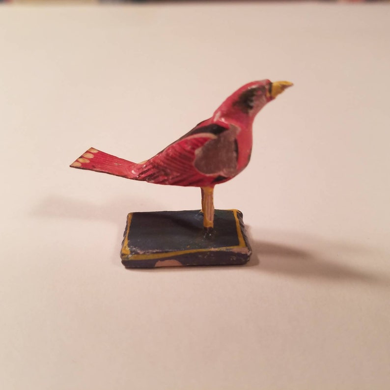 Exotic Bird Figures, Vintage 1940's, Nirmal Toy, India Handcraft, Ponki