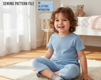 Trend Bottoms Sewing Pattern | Women's Wide Leg Trousers (Digital PDF Download)