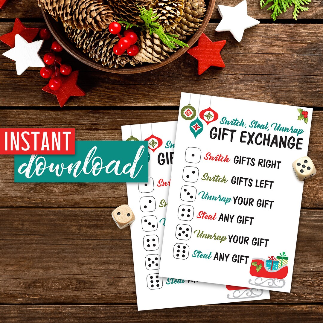 Christmas Gift Exchange Printable for White Elephant or Any Other Gift ...