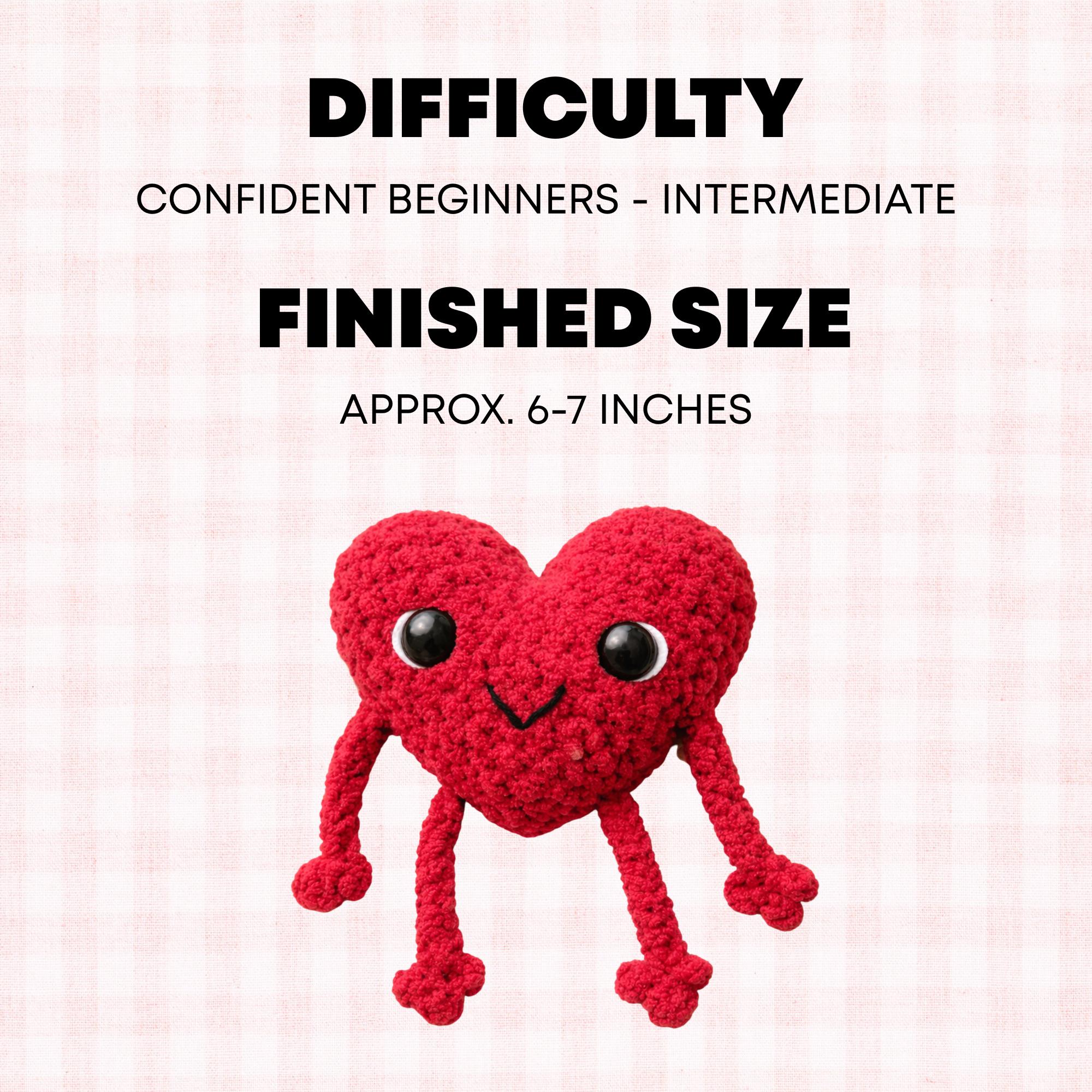 Valentines Day Heart Crochet Pattern, Easy Crochet Pattern, Amigurumi ...