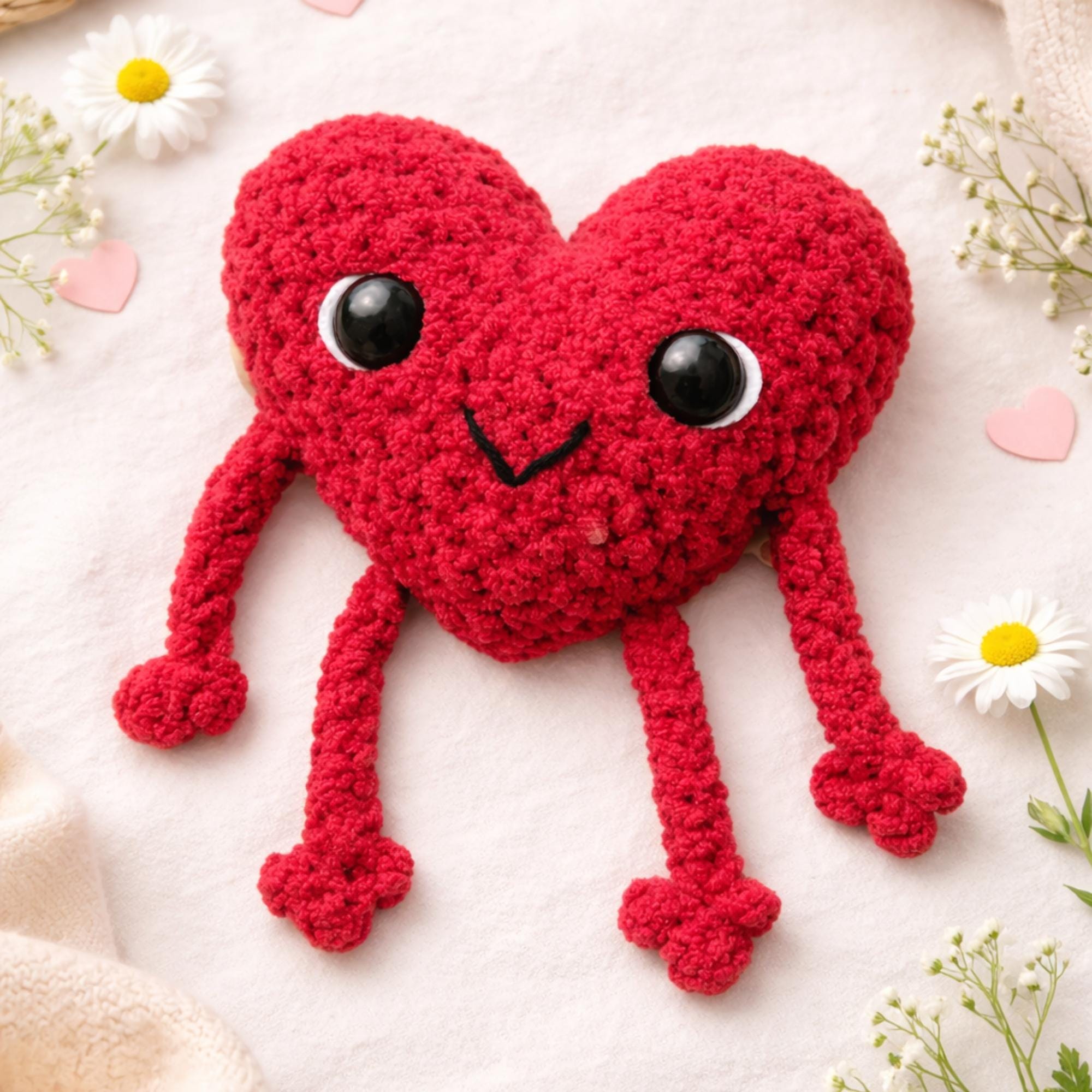 Valentines Day Heart Crochet Pattern, Easy Crochet Pattern, Amigurumi ...