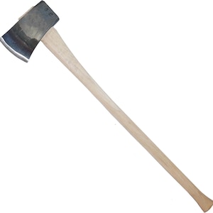 Single Bit Faller's Axe 5 lb – Hand Forged Splitting Axe, 36 Inch Wooden Handle, Carbon Steel Wood Chopping Axe