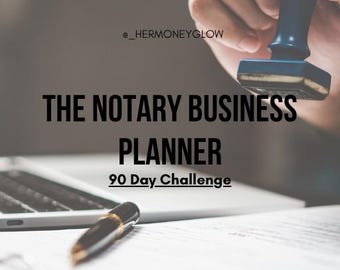 Notary Business Planner | Printable Notary Business Workbook | Client Tracker & Income Log | Notary Appointment Organizer | Digital Download
