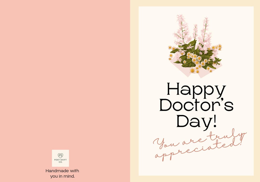 Happy Doctor's Day-greeting Card to Help Express How Much You ...