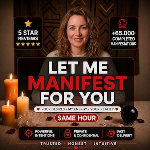 Ritual de Manifestação com Leitura Psíquica | Intenções de Amor, Dinheiro e Carreira, Trabalho Energético na Mesma Hora