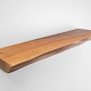 Walnut Floating Shelves, Floating Shelf, Wooden Shelves, Wall Shelves, Bathroom Shelf, Kitchen Shelves, Book Shelf Decor, Bracket Shelf