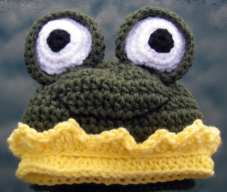 Prince Charming Hat with fun frog, frog hat, Photo Op, Pattern image 1