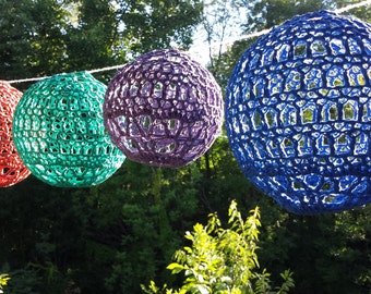 Lantern pattern, Light, garland, picnic party decoration crochet Pattern