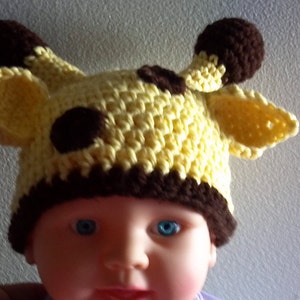 Giraffe Hat, All Sizes, crochet Pattern