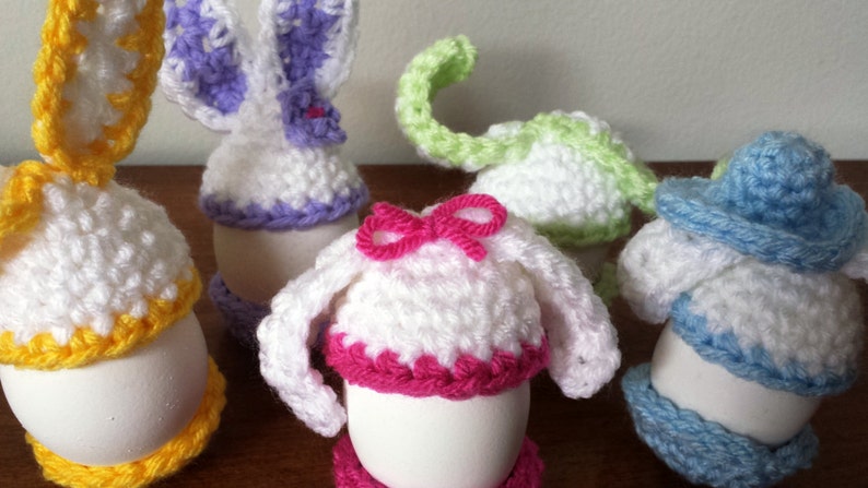 Funny Bunny Egg Warmer Crochet Pattern image 2