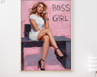 Retrato de Mulher Poderosa, Arte de Parede que Empodera a Mulher