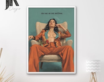 Lámina decorativa feminista para pared, póster de empoderamiento, obra de arte femenina impactante, decoración femenina, lámina de mujer emprendedora, descarga digital.