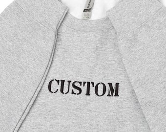 Felpa ricamata personalizzata, regalo con nome personalizzato