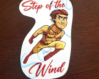 Step of the Wind - D&D Sticker [Human-made art, No A.I.]