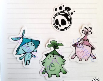 Aranara Trio - Genshin Impact Stickers [Human-made art, No A.I.]