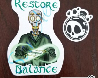 Restore Balance - D&D Sticker [Human-made art, No A.I.]