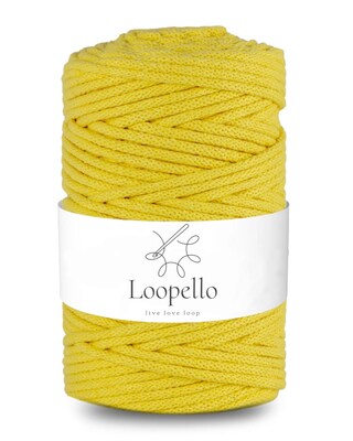 Bobbiny Filo Di Corda Jumbo 9 Mm X 100 M Per Macramè, Uncinetto E Lavori A Maglia - Colore Senape
